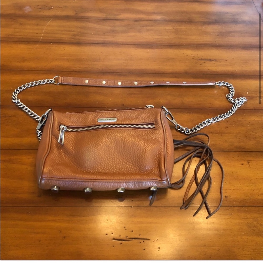 Rebecca Minkoff Mini 5 Zip Leather Crossbo…